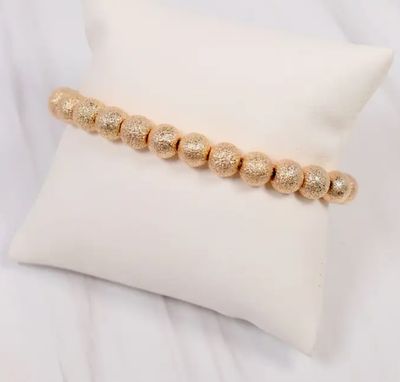 Beekman Textured Ball Bracelet GOLD
