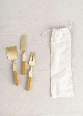 Stainless Steel Cheese Knives - Set of 3