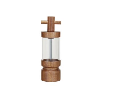 Acacia Wood & Acrylic Salt/Pepper Mill Natural Acacia Wood & Acrylic Salt/Pepper Mill Natural