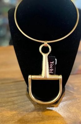 Gold Horse Bit Choker
