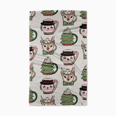 Vintage Mugs Tea Towel