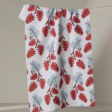 Winter Forage Tea Towel