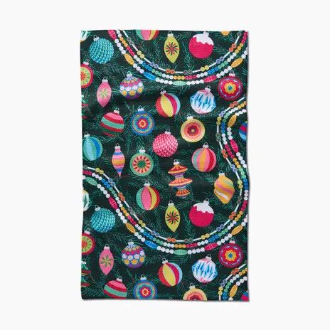 Shiny Ornaments Tea Towel