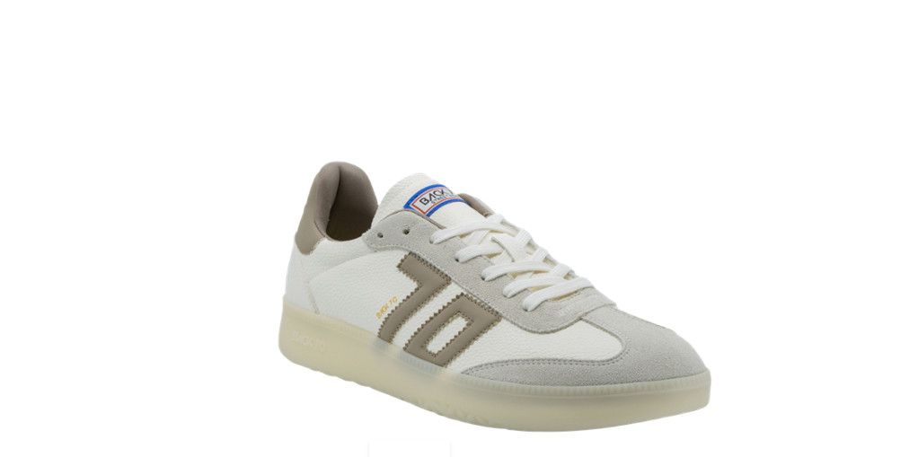 Boston 600 Sneaker, Color: White Taupe, Size: 43