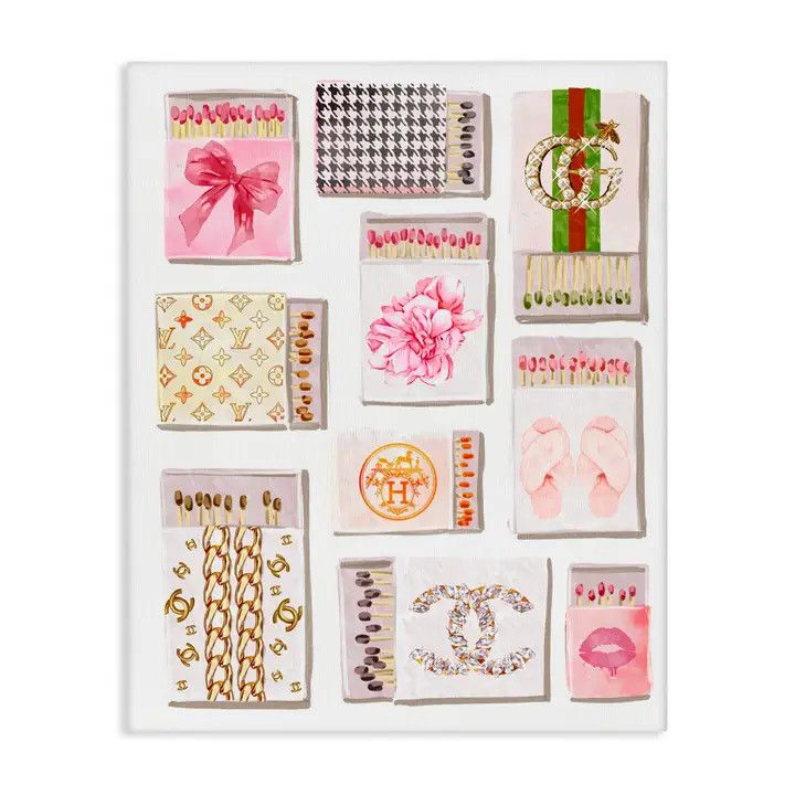 Glam Girl Matchboxes Canvas - 16x20