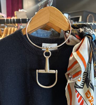 Silver Horse Bit Choker