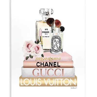 Glam Cosmetics Fashion Books Wall Plaque - 10x15 Glam Cosmetics Fashion Books Wall Plaque - 10x15
