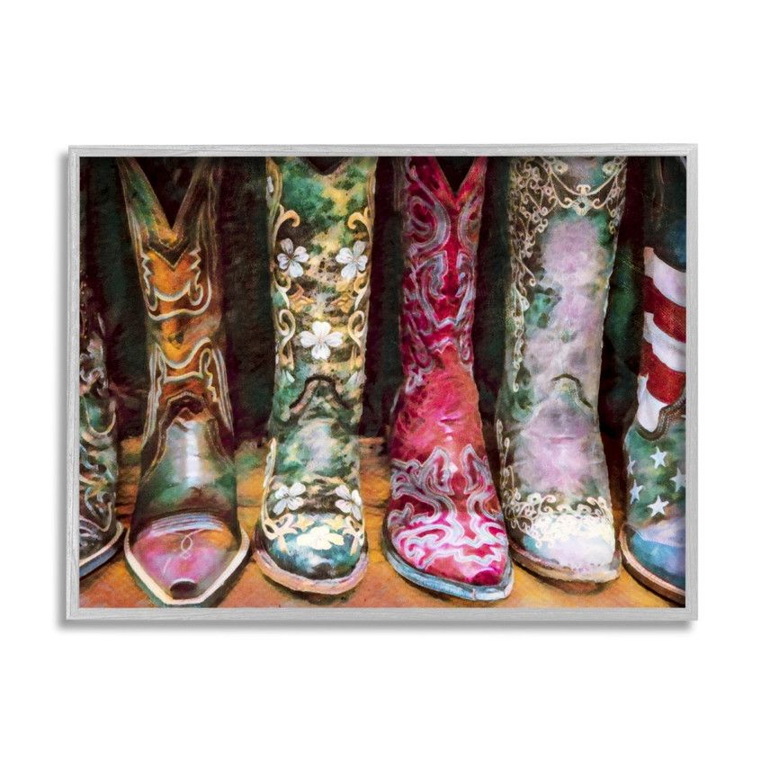 Cowboy Boot Fashion Framed - 20x16