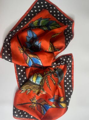 Tangerine Wild Feather Wild Rag