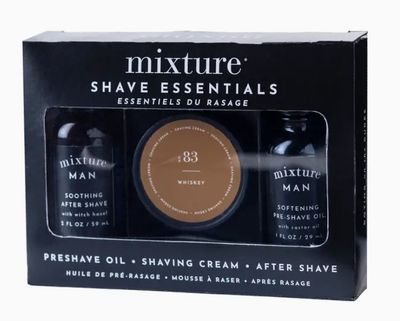 Mixture Man Shave Essentials Gift Set- Sandalwood & Amber Mixture Man Shave Essentials Gift Set- Sandalwood & Amber