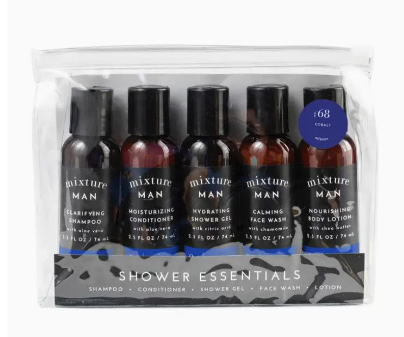 Mixture Man Shower Essentials Gift Set- Sandalwood &amp; Amber