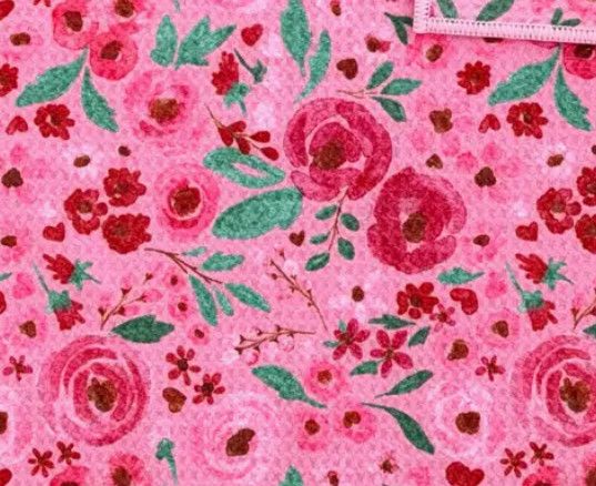 Lush Blooms: Double-Sided Hand Towel