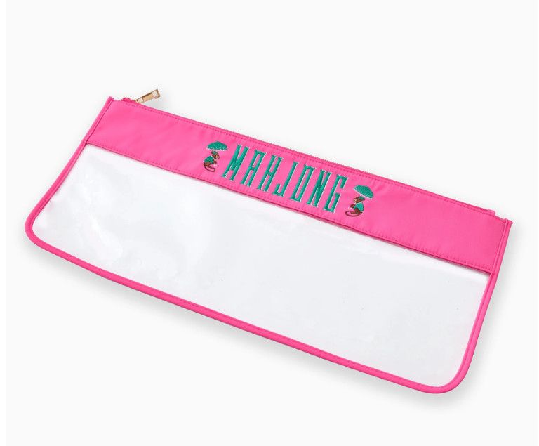 Pink Monkey Mahjong Bag