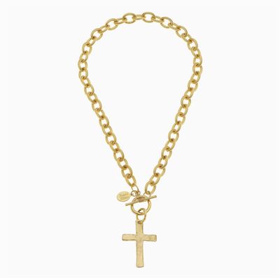 Classic Cross Toggle Necklace