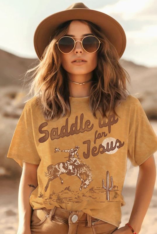 Saddle Up Mineral Graphic Top Saddle Up Mineral Graphic Top