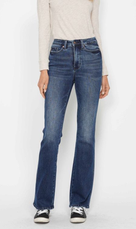 HW Tummy Control Back Pkt Embroidered Bootcut HW Tummy Control Back Pkt Embroidered Bootcut