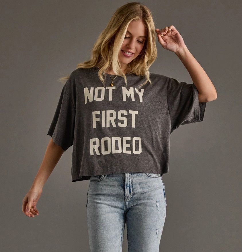 Not My First Rodeo Cropped Tee