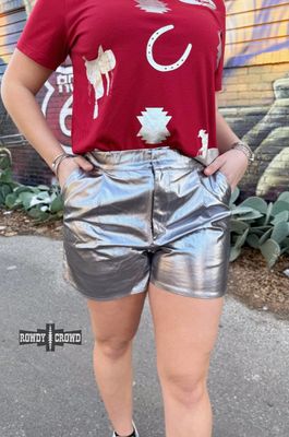Marfa Metallic Shorts