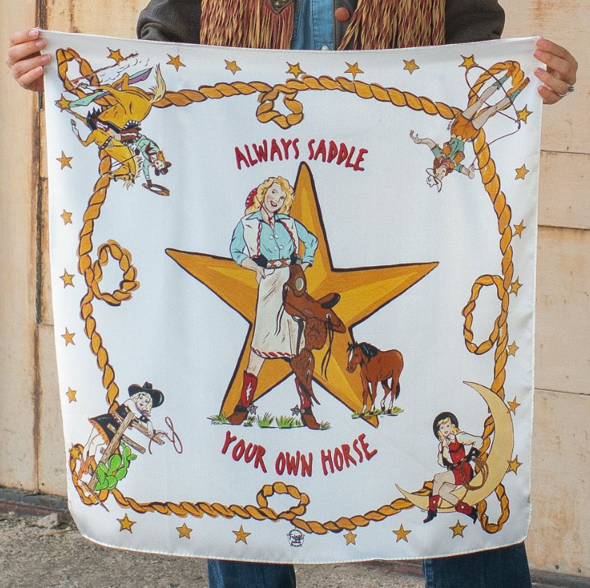 Always Saddle Your Own Horse- Off White Shorty