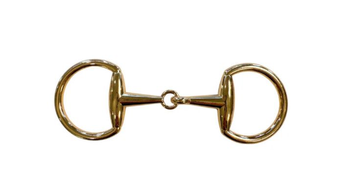 Snaffle Bit Scarf Buckle- Gold
