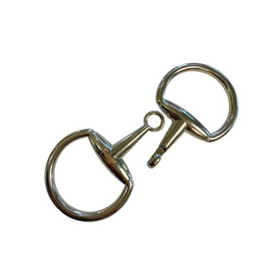 Snaffle Bit Scarf Buckle- Silver