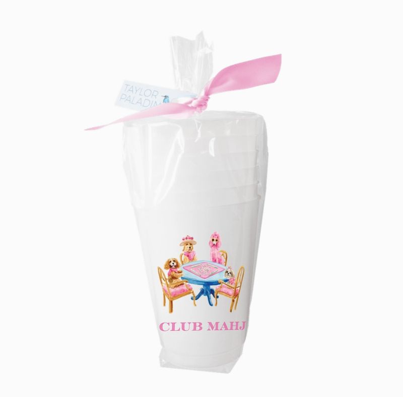 Mahjong Dogs Frosted Cup