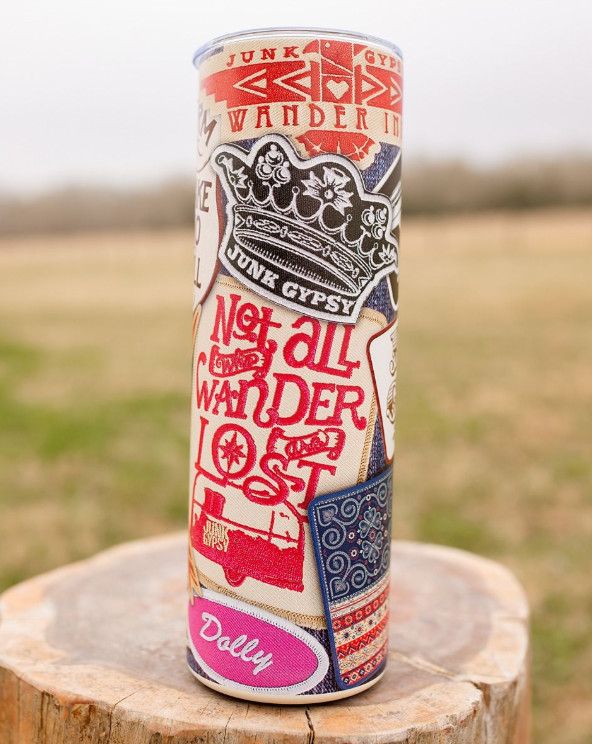 Denim patch 30 oz tumbler