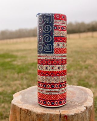 Boho flag 30 oz tumbler