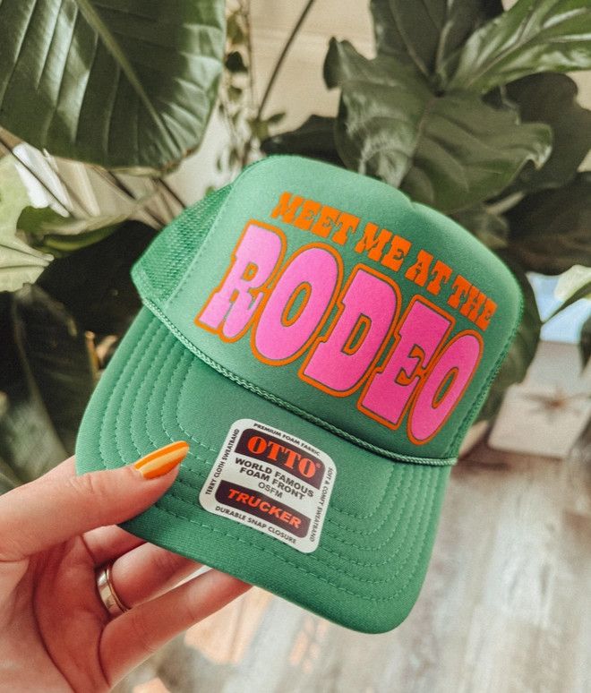 Meet Me At the Rodeo, Western Trucker Hat Meet Me At the Rodeo, Western Trucker Hat