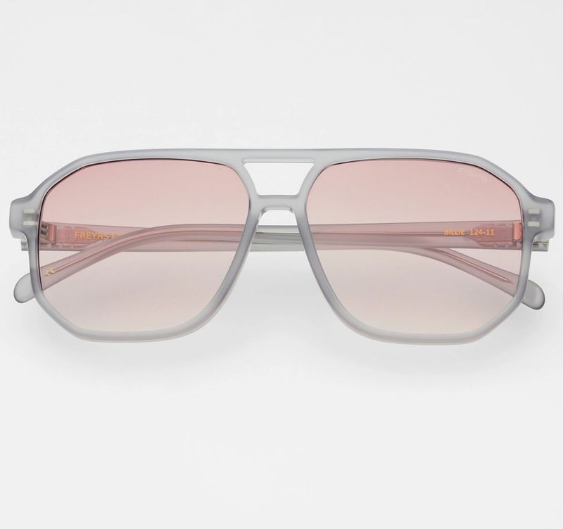Billie Unisex Aviator Sunglasses- Gray Billie Unisex Aviator Sunglasses- Gray