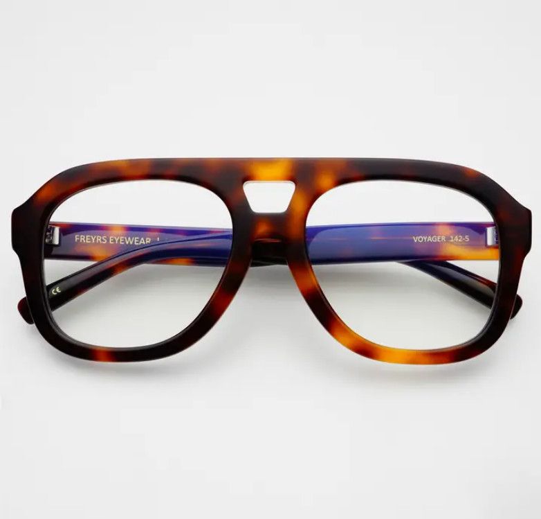 Voyager Blue Light Readers Reading Unisex Eyeglasses- Dark Tortoise +2.5