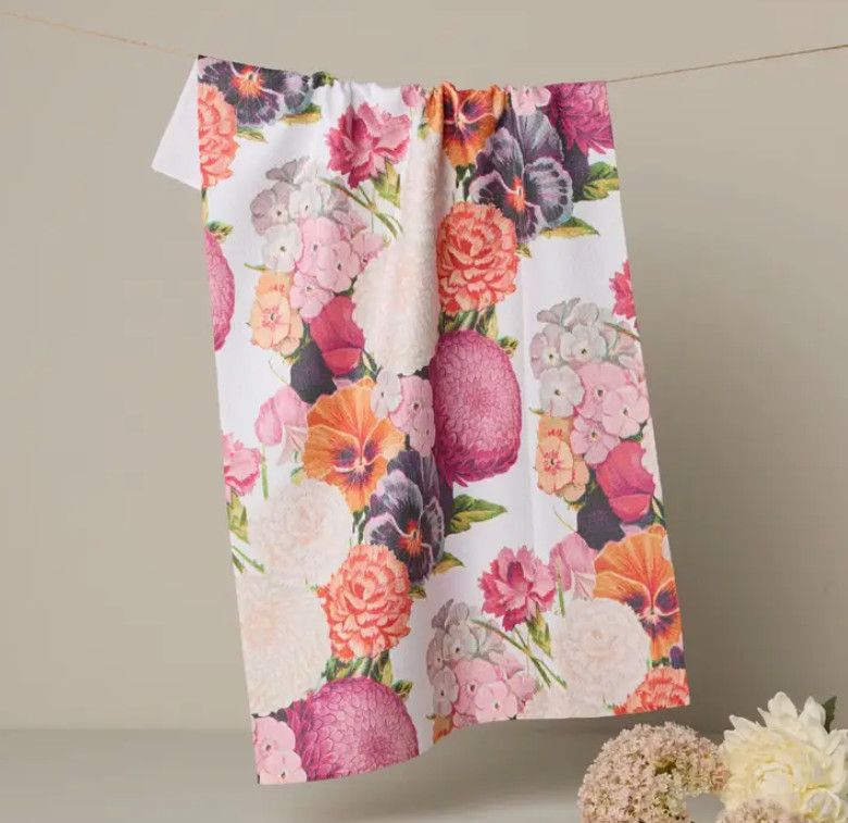 Ecstatic Blooms Tea Towel