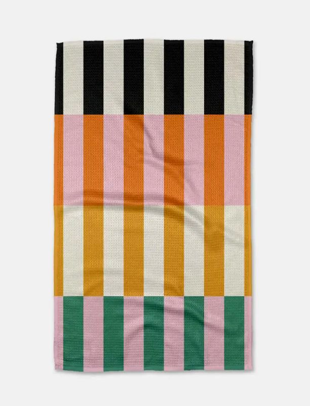 Stacked Stripes Tea Towel