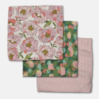 Peony Paradise Dishcloth Set
