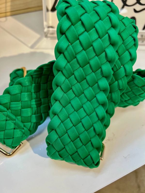 Woven Neoprene Strap- Green