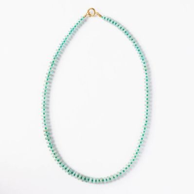 Vivianne Amazonite with Green Onyx Necklace 18"