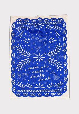 Flour Sack Kitchen Towel - Drinky Drink