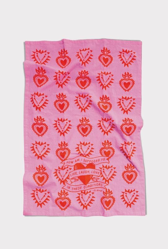 Flour Sack Kitchen Towel - Live, Laugh, Love