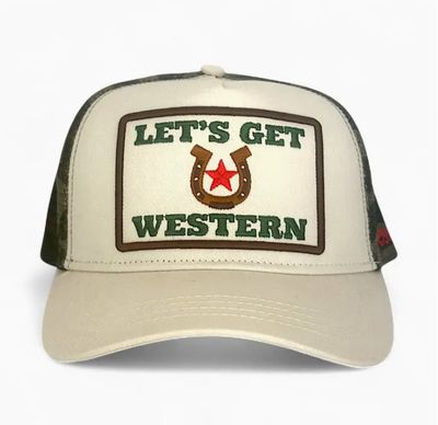 Let's Get Western Trucker - Camo