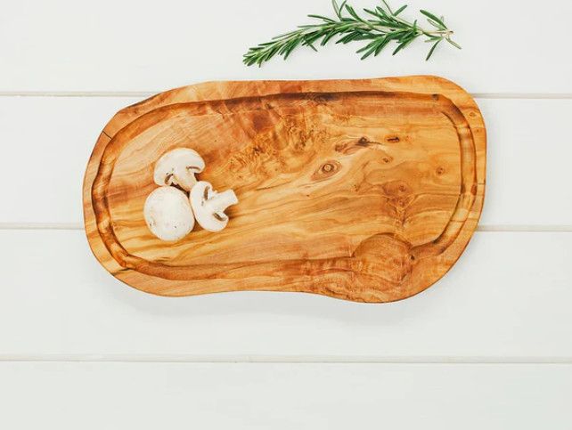 Olive Wood Carving Board (With Groove)