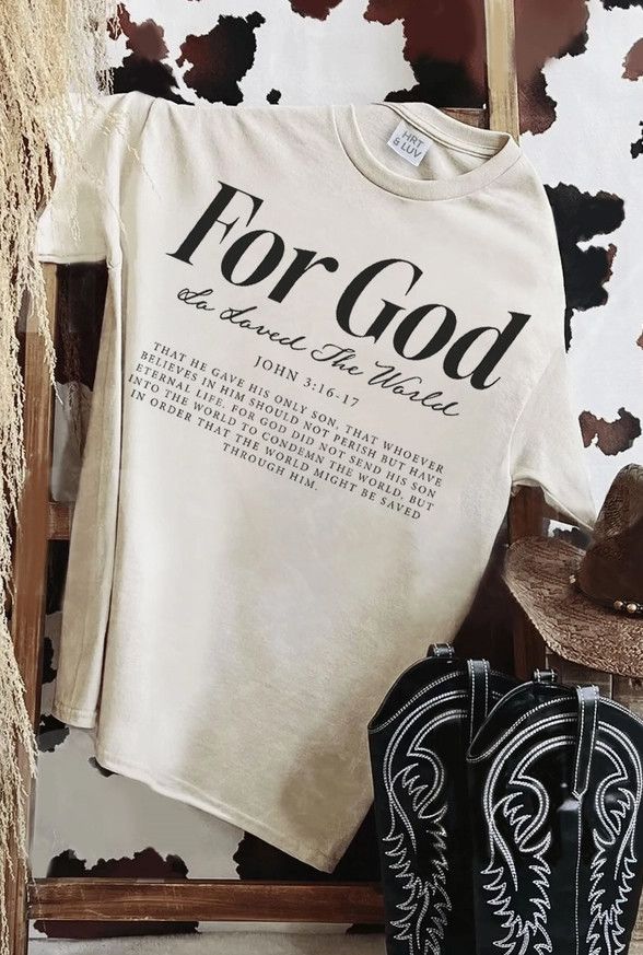 For God Mineral Graphic Tee, Color: Ivory, Size: S