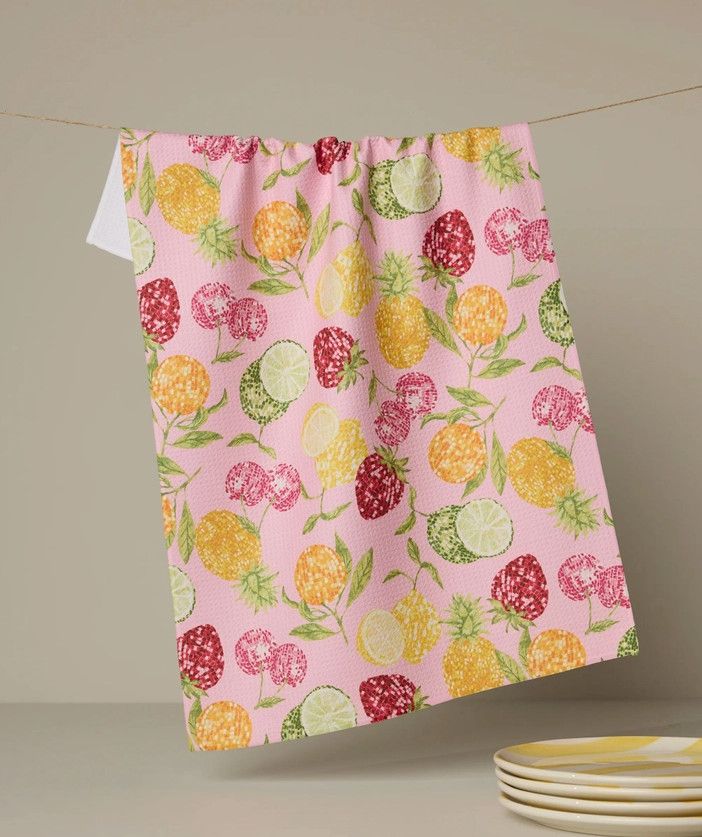 Disco Fruits Tea Towel
