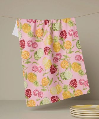 Disco Fruits Tea Towel