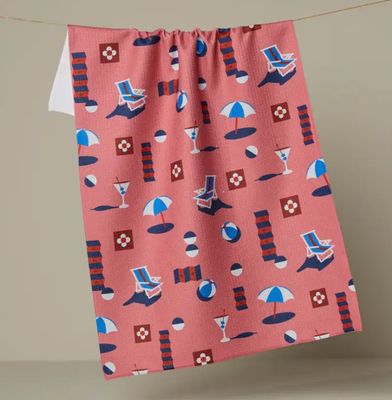 Geo Beach Day Tea Towel