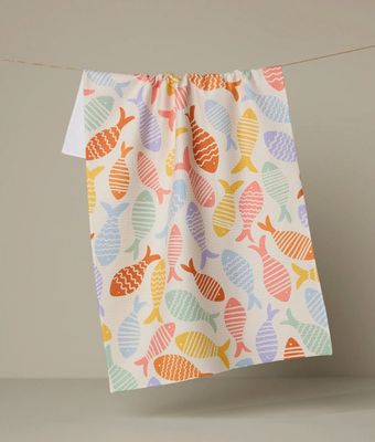 Fish Flip Tea Towel