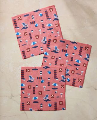 Geo Beach Day Dishcloth Set