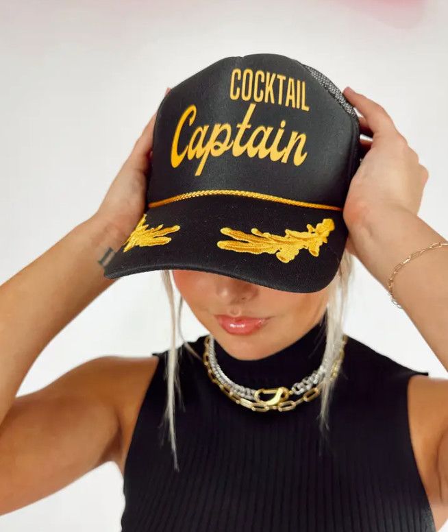 Cocktail Captain Trucker Hat