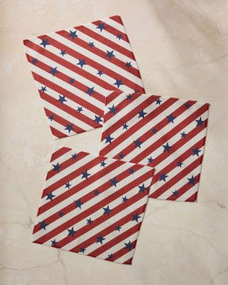 Patriotic Stripe Dishcloth Set