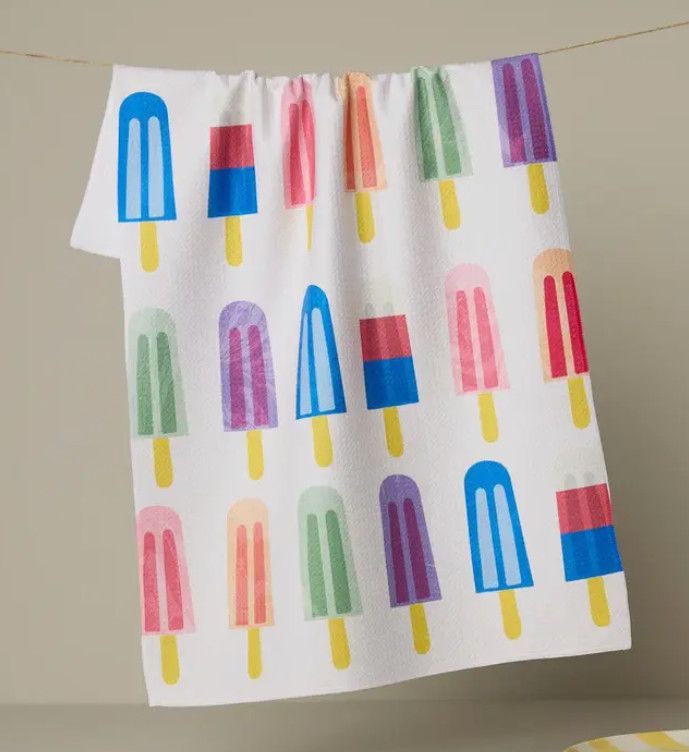 Poppy Popsicles Tea Towel