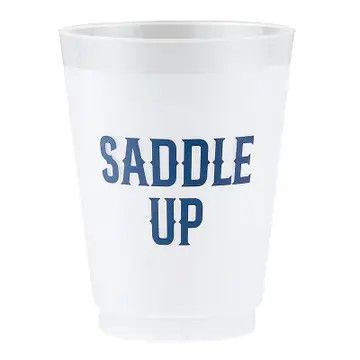 Saddle Up - Set of 8 Frosted Cups